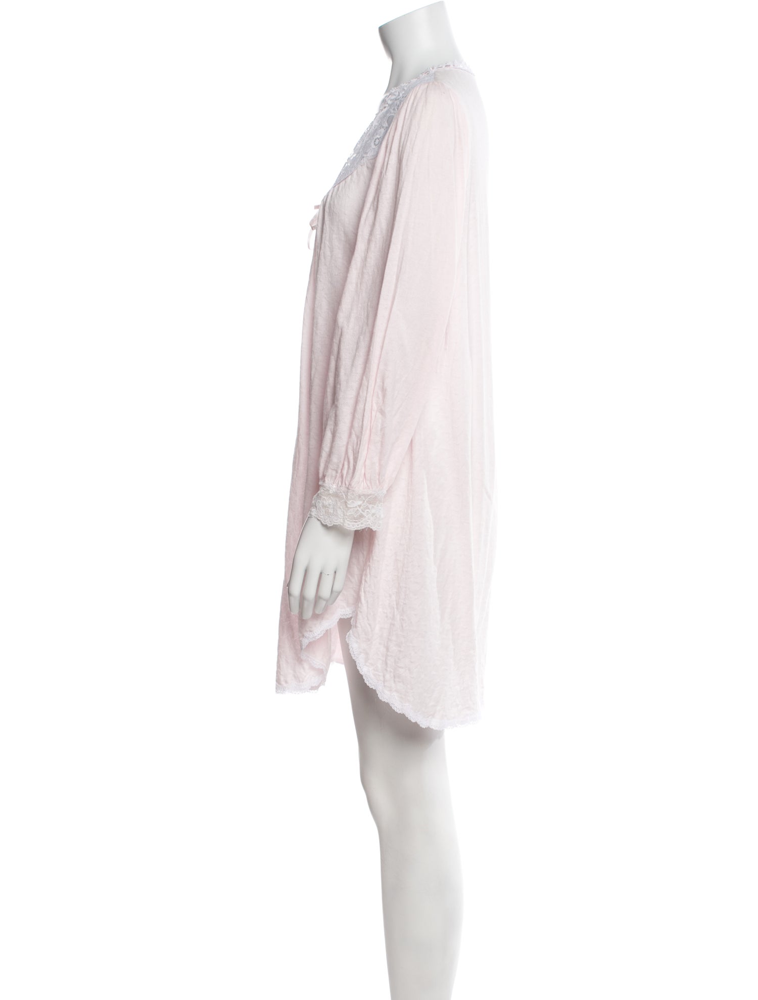 Christian Dior Vintage Lace Trim Embellishment Nightgown